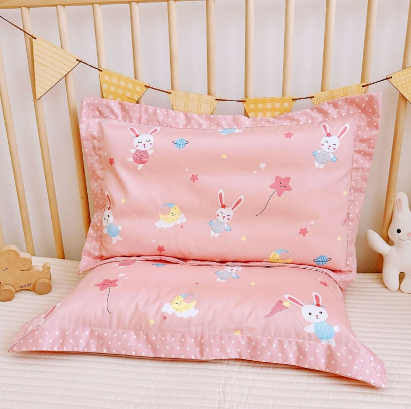 Bērnu spilvendrāna no 100% kokvilnas, 60s audums, twill/satine audums, reaktīvā krāsošana