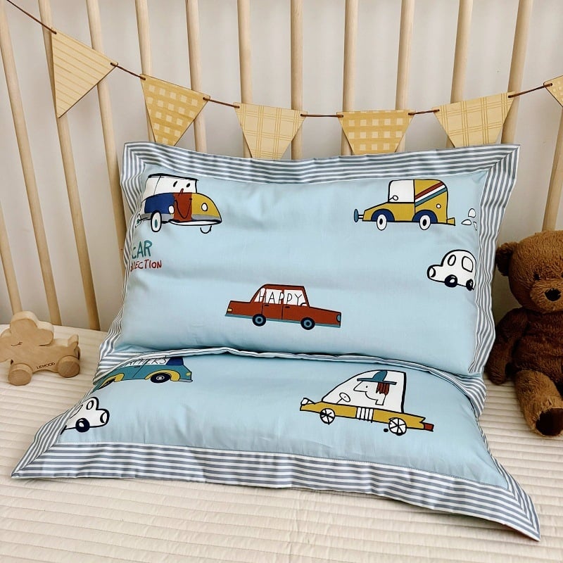 Bērnu spilvendrāna no 100% kokvilnas, 60s audums, twill/satine audums, reaktīvā krāsošana