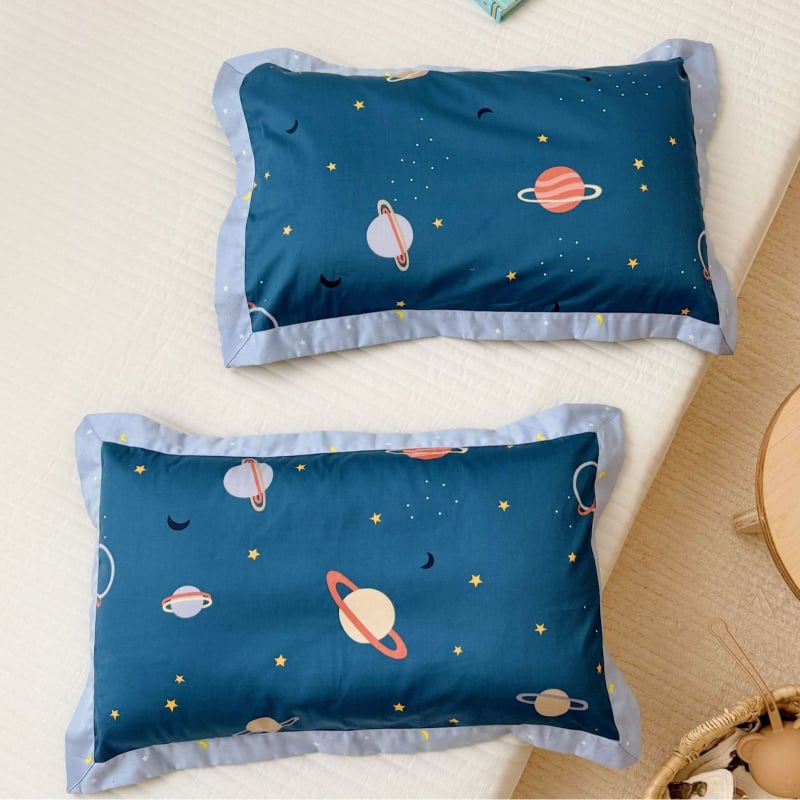 Bērnu spilvendrāna no 100% kokvilnas, 60s audums, twill/satine audums, reaktīvā krāsošana