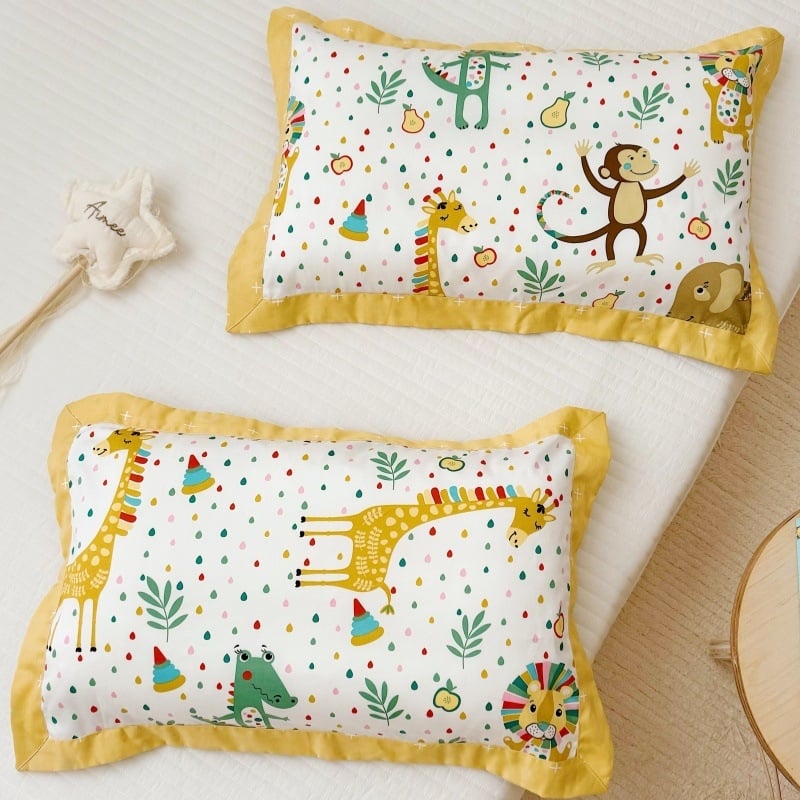 Bērnu spilvendrāna no 100% kokvilnas, 60s audums, twill/satine audums, reaktīvā krāsošana