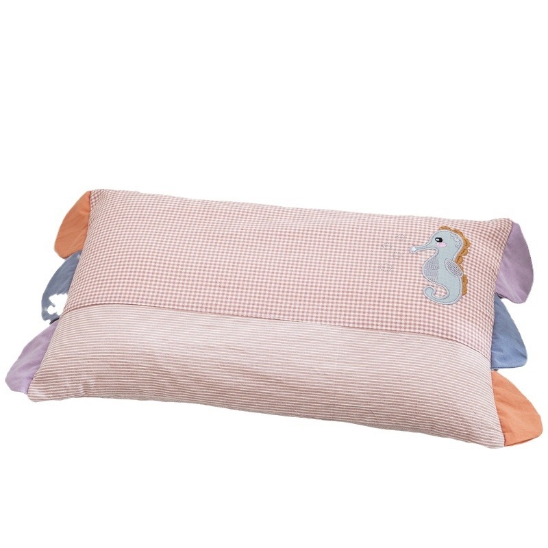 Miaomiaowu 100% kokvilnas spilvendrāna, krāsota un izšūta audums, mazgāta kokvilna, bērniem