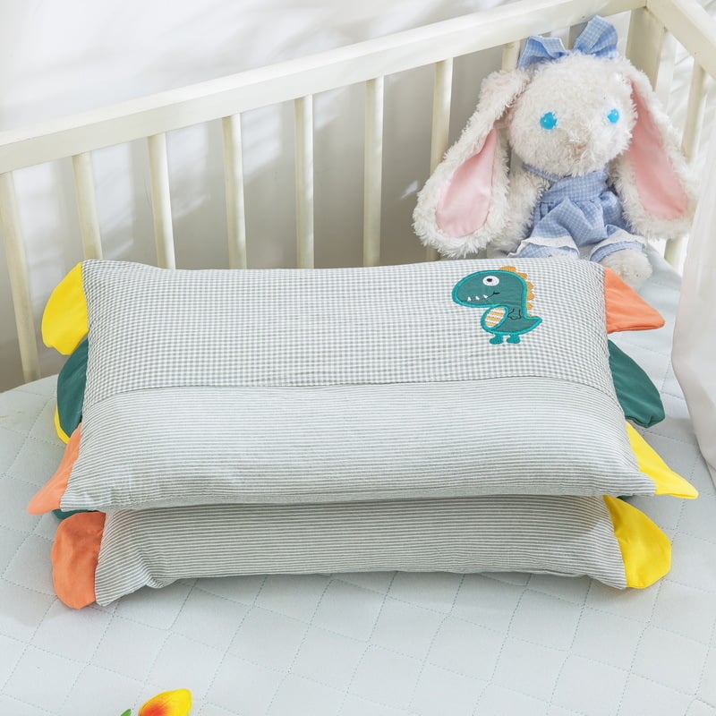 Miaomiaowu 100% kokvilnas spilvendrāna, krāsota un izšūta audums, mazgāta kokvilna, bērniem