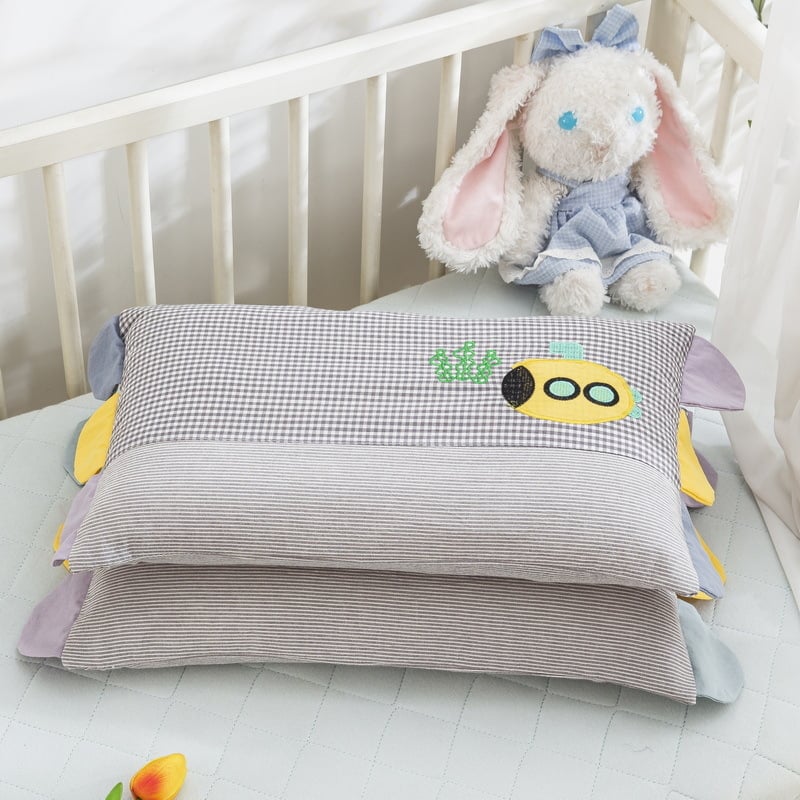 Miaomiaowu 100% kokvilnas spilvendrāna, krāsota un izšūta audums, mazgāta kokvilna, bērniem