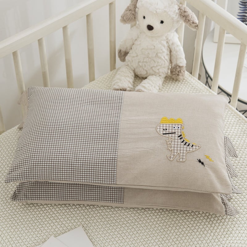 Miaomiaowu 100% kokvilnas spilvendrāna, krāsota un izšūta audums, mazgāta kokvilna, bērniem