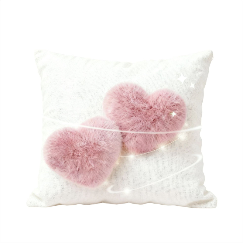 Spilvena vāciņš - Valentīna dienas mīlestības dekors, Jauns ķīniešu stils, īss plīša audums, pielāgojams