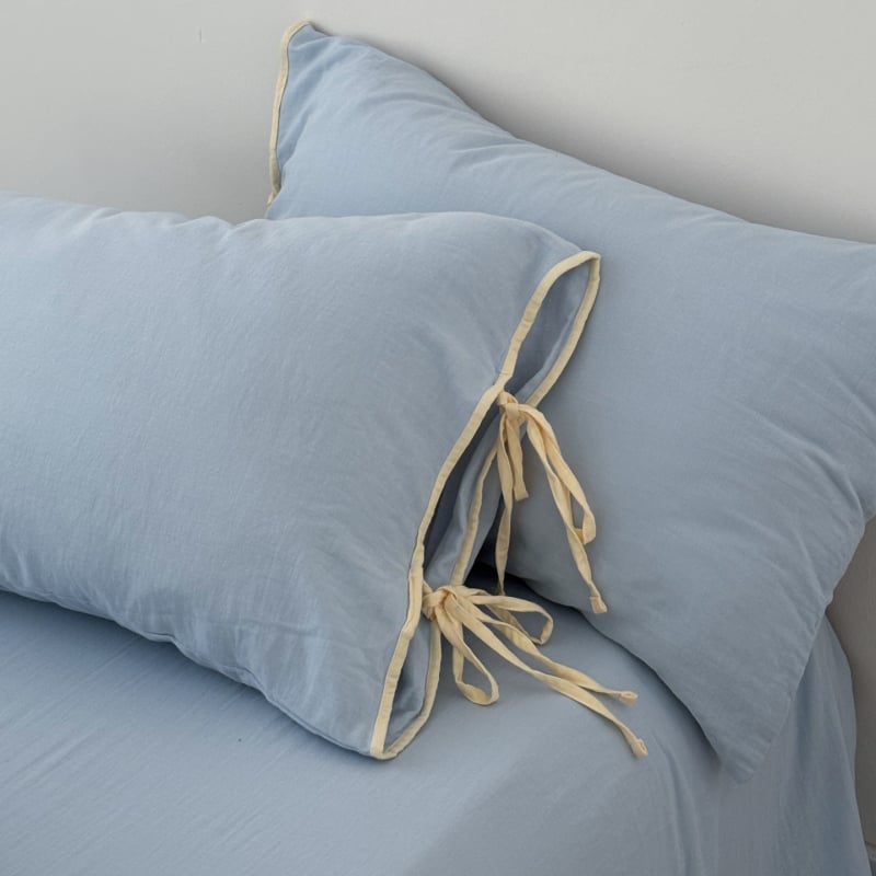 Spilvendrāna ar auklām un lente, divslāņaina kokvilnas marle, zīdaiņiem, elpojoša