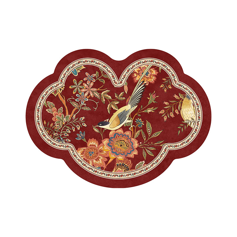 Garš ķīniešu stila Ruyi spilvens dīvānam, Chenille pārvalks un pildījums, digitālā druka, svētku raksts, personalizējams