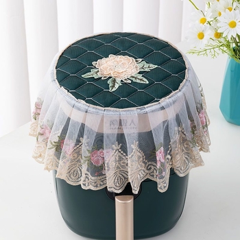 Fritőz porvédő huzat csipkés hímzett fedéllel — poliészter, amerikai stílus, univerzális porvédő huzat fritőz/kanapé/klímaberendezéshez