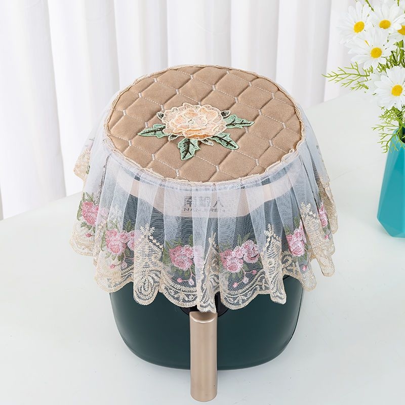 Fritőz porvédő huzat csipkés hímzett fedéllel — poliészter, amerikai stílus, univerzális porvédő huzat fritőz/kanapé/klímaberendezéshez