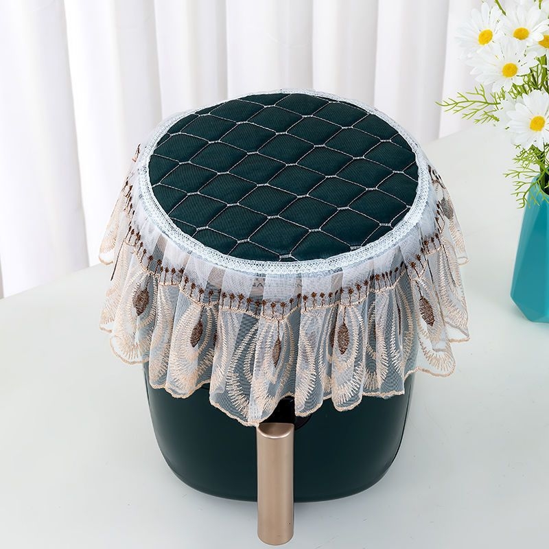 Fritőz porvédő huzat csipkés hímzett fedéllel — poliészter, amerikai stílus, univerzális porvédő huzat fritőz/kanapé/klímaberendezéshez