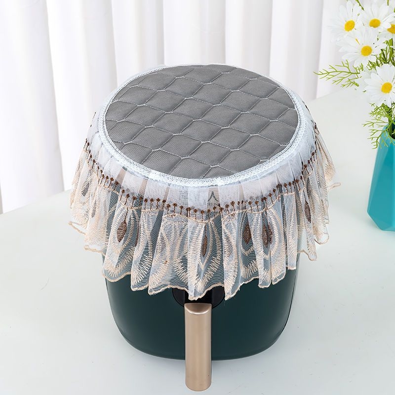 Fritőz porvédő huzat csipkés hímzett fedéllel — poliészter, amerikai stílus, univerzális porvédő huzat fritőz/kanapé/klímaberendezéshez