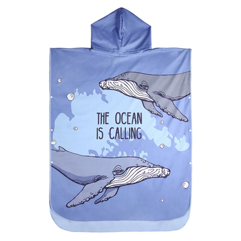 Kapucnis törölköző köpeny úszáshoz és termál Fürdőkhöz | Gyorsan száradó mikroszálas | 170–200 g | 120D fonal | Egyszerű szövés | 90% fő anyag