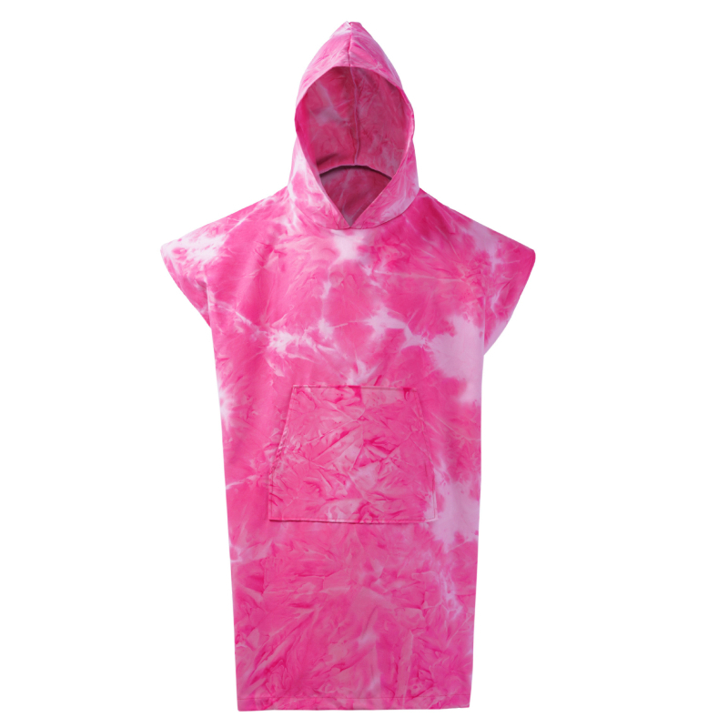 Mikroszálas kapucnis köntös gyors száradással, 200–300 g, 21 szálból álló fonal, nyomtatott gyártási folyamat