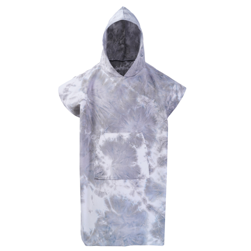 Mikroszálas kapucnis köntös gyors száradással, 200–300 g, 21 szálból álló fonal, nyomtatott gyártási folyamat