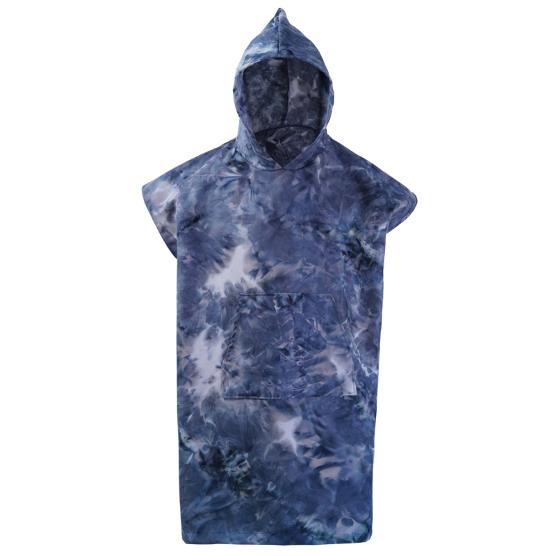 Mikroszálas kapucnis köntös gyors száradással, 200–300 g, 21 szálból álló fonal, nyomtatott gyártási folyamat