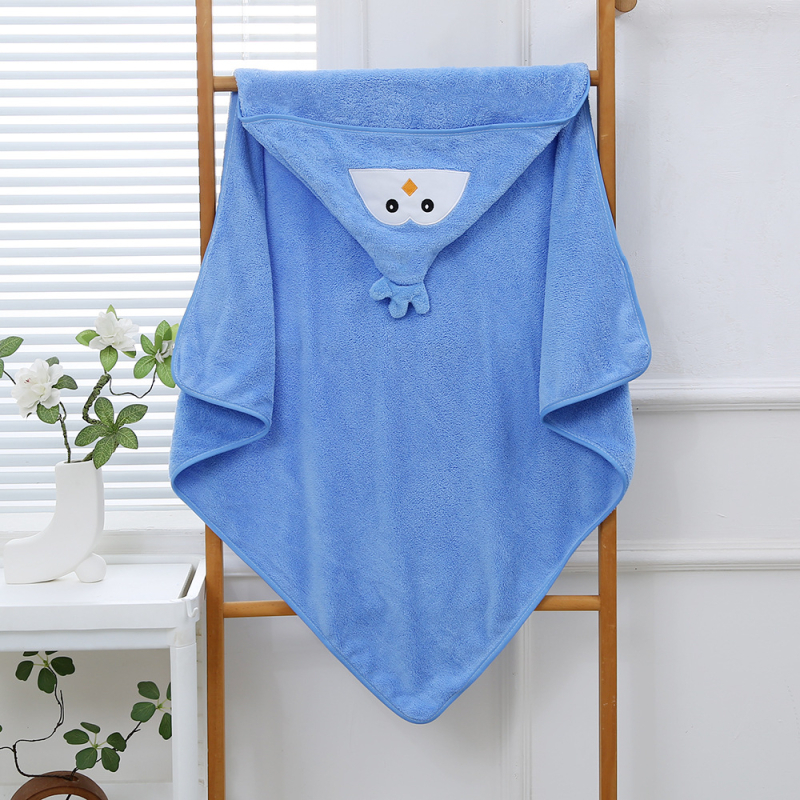 Yaqi korallfleece törölköző gyerekeknek kapucnival, nedvszívó, 200–300 g