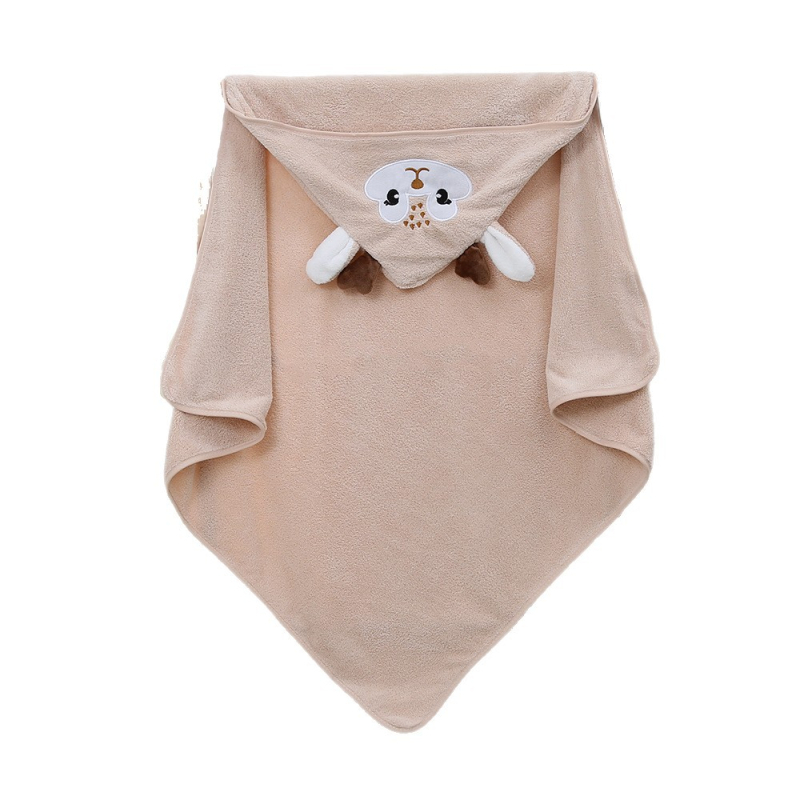 Yaqi korallfleece törölköző gyerekeknek kapucnival, nedvszívó, 200–300 g