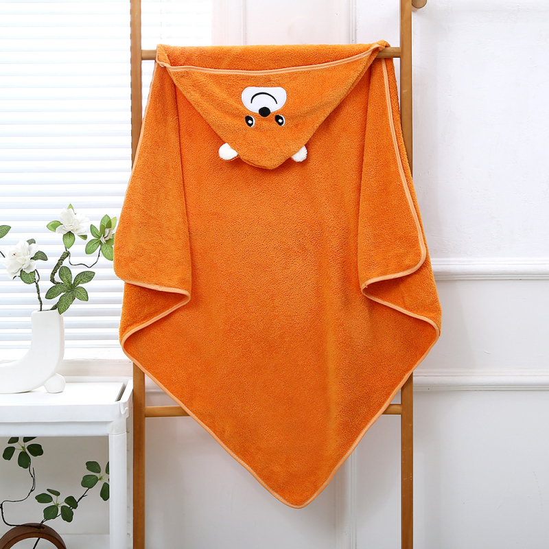 Yaqi korallfleece törölköző gyerekeknek kapucnival, nedvszívó, 200–300 g