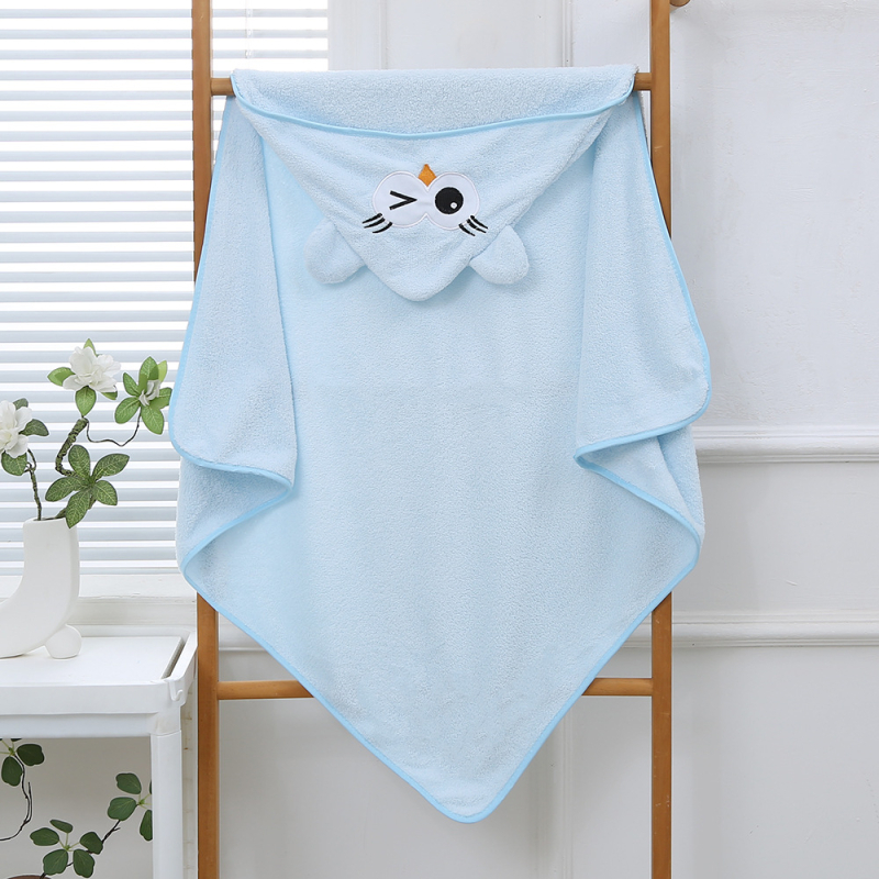 Yaqi korallfleece törölköző gyerekeknek kapucnival, nedvszívó, 200–300 g