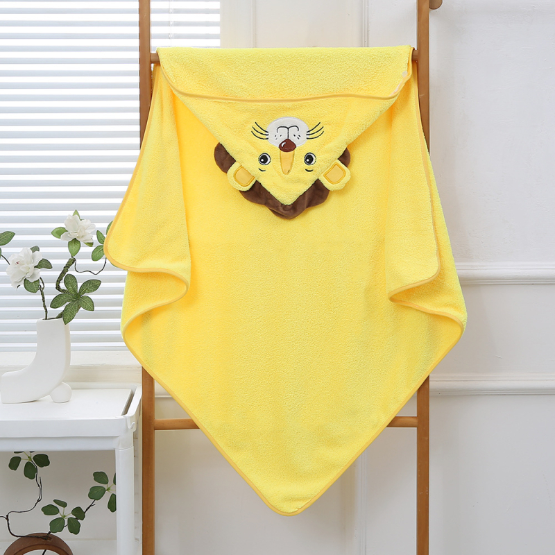 Yaqi korallfleece törölköző gyerekeknek kapucnival, nedvszívó, 200–300 g