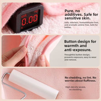 Baba viselhető kapucnival ellátott fürdőlepedő – poliészter 150D