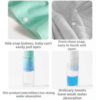 Yingxing mikroszálas babafürdőlepedő kapucnival – egyedi rajzfilm dizájn, nedvszívó, gyorsan száradó, 300–400 g