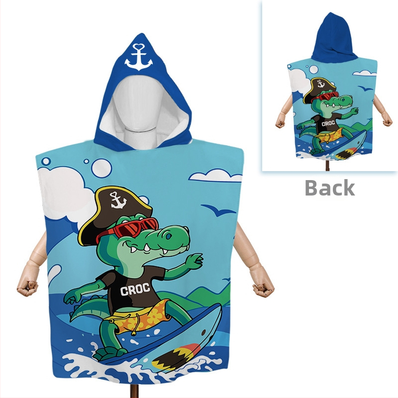 Yingxing mikroszálas babafürdőlepedő kapucnival – egyedi rajzfilm dizájn, nedvszívó, gyorsan száradó, 300–400 g