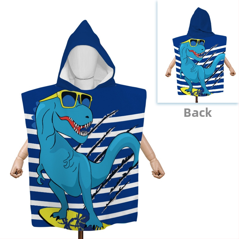 Yingxing mikroszálas babafürdőlepedő kapucnival – egyedi rajzfilm dizájn, nedvszívó, gyorsan száradó, 300–400 g