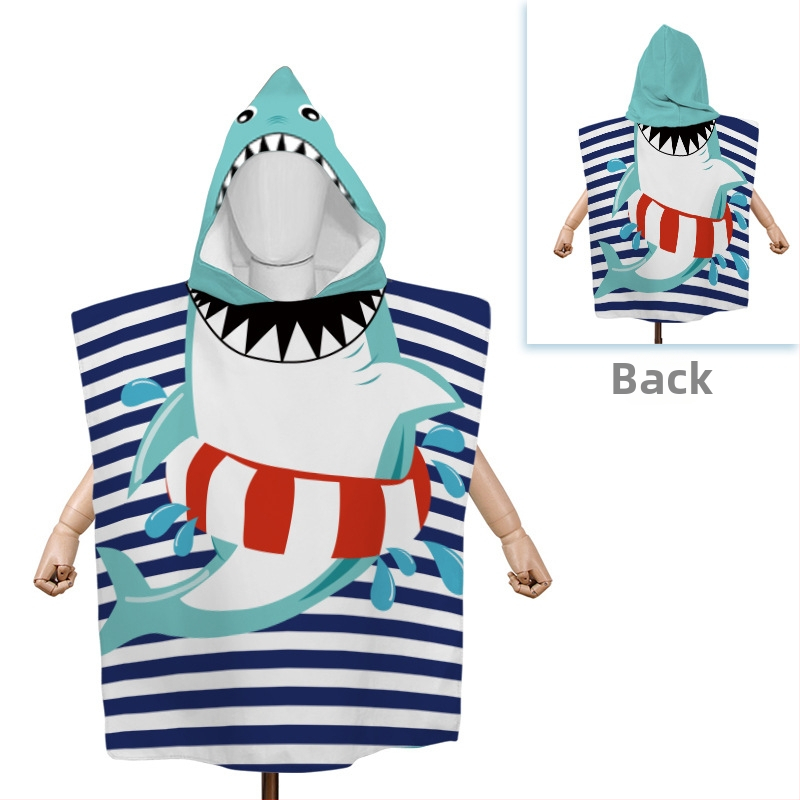 Yingxing mikroszálas babafürdőlepedő kapucnival – egyedi rajzfilm dizájn, nedvszívó, gyorsan száradó, 300–400 g