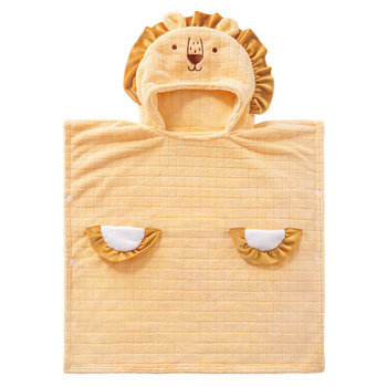 Belleptide gyerekeknek kapucnis fürdőköntös korall velúr, 300–400 g, 40 szál