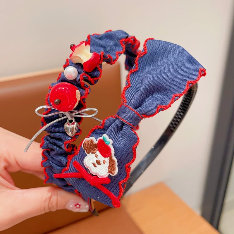 Bērnu galvas lente un matu saites — audums, roku darbs, multfilmu tēlu stils