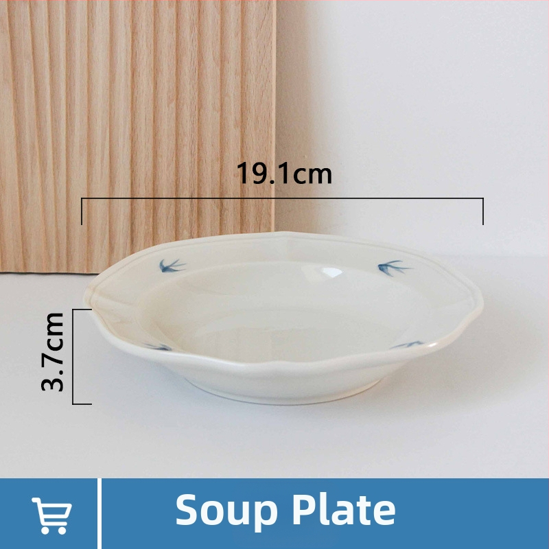 Portselanist taldrik reliefi motiiviga – ebatavalise kujuga, kaasaegne minimalistlik stiil, mikrolaineahjuks sobiv