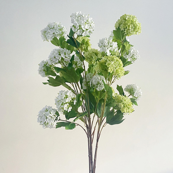 Hortenzijų šilko puokštė, dirbtinės gėlės, prekės ženklas Xihan, medžiaga: šilko gėlės, namų dekorui svetainėje