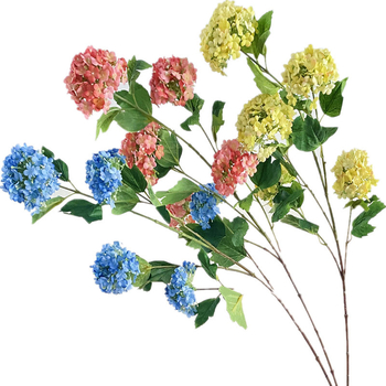 Hortenzijų šilko puokštė, dirbtinės gėlės, prekės ženklas Xihan, medžiaga: šilko gėlės, namų dekorui svetainėje