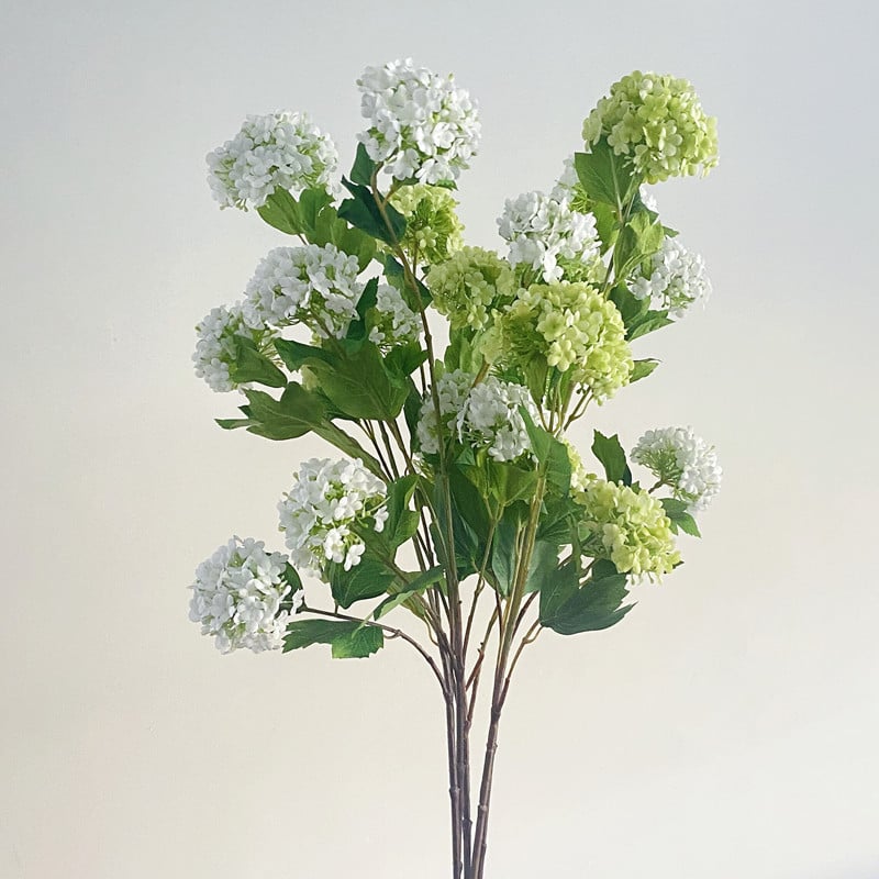 Hortenzijų šilko puokštė, dirbtinės gėlės, prekės ženklas Xihan, medžiaga: šilko gėlės, namų dekorui svetainėje