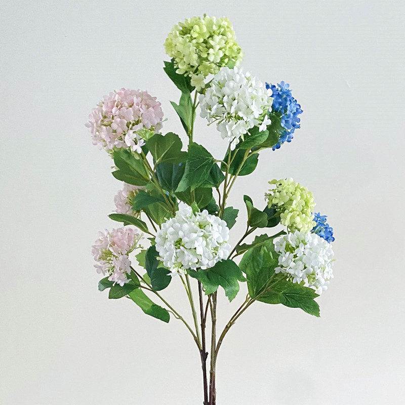 Hortenzijų šilko puokštė, dirbtinės gėlės, prekės ženklas Xihan, medžiaga: šilko gėlės, namų dekorui svetainėje