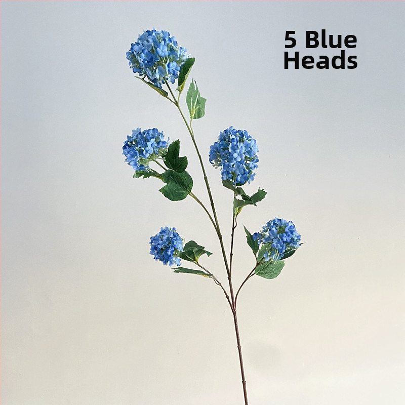 Hortenzijų šilko puokštė, dirbtinės gėlės, prekės ženklas Xihan, medžiaga: šilko gėlės, namų dekorui svetainėje