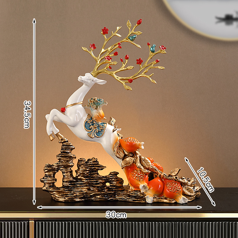 Horse to Success dekoratyvinė vyno lentynos puošmena, dervos skulptūra, Naujasis Kinijos stilius vyno spintai ir svetainei