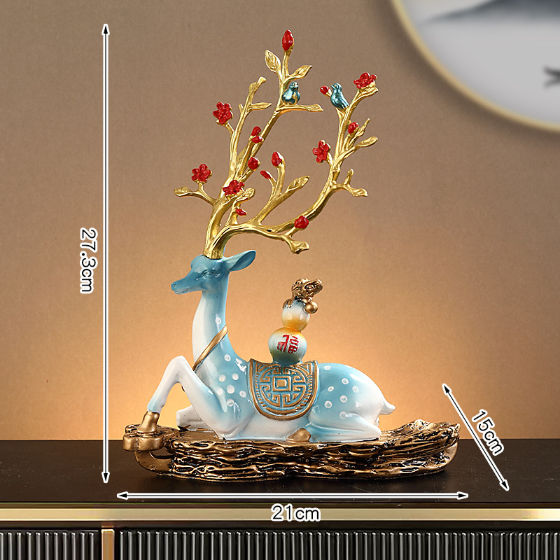 Horse to Success dekoratyvinė vyno lentynos puošmena, dervos skulptūra, Naujasis Kinijos stilius vyno spintai ir svetainei