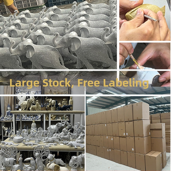 Dramblys iš sintetinių dervų – meno dekoras (Sintetinė derva; Šiuolaikinis menas; Dervos amatai; Tinka įėjimo erdvei arba televizoriaus spintai)