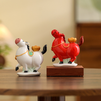Stalo keraminė arklio dekoracija, kinų stiliaus, pusiau rankų darbo ir pusiau mechaninė gamyba, idealiai kaip asmeninė dovana