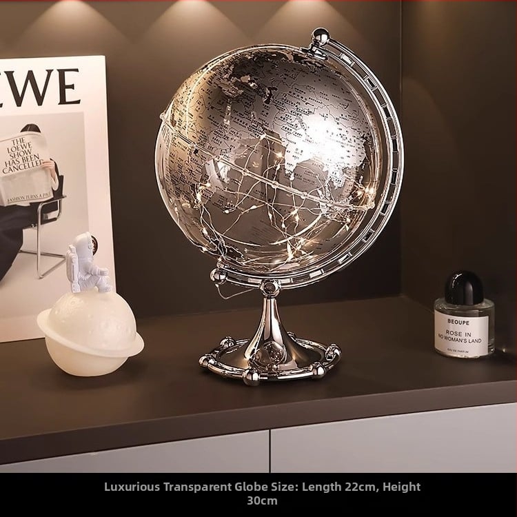 Globusz dekoráció otthonra, modern minimalist stílus, anyag: gyanta