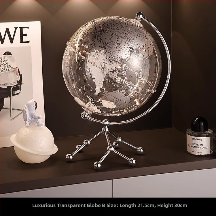 Globusz dekoráció otthonra, modern minimalist stílus, anyag: gyanta