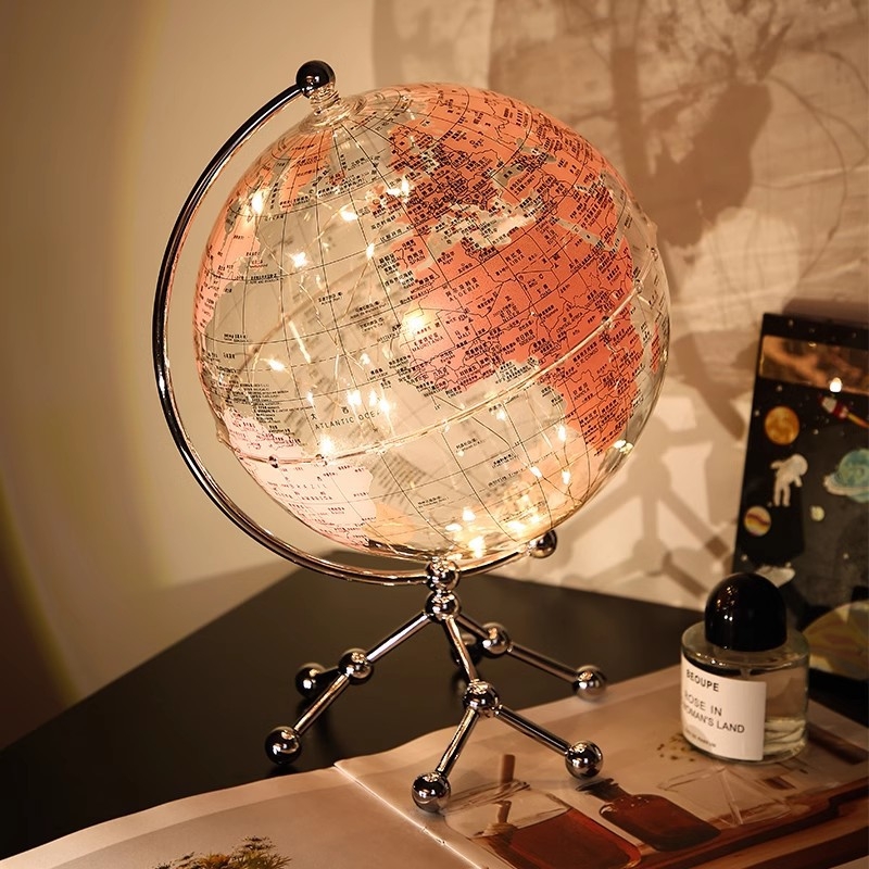 Globusz dekoráció otthonra, modern minimalist stílus, anyag: gyanta
