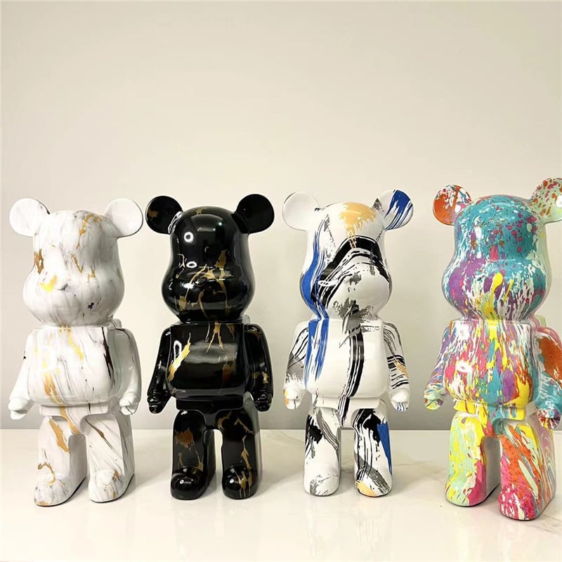 Porcelāna statuja uz grīdas Heirui — karikatūras stils, mūsdienīgs minimālisma ziemeļnieciskais dizains dzīvojamai istabai un televizora skapim, dāvana jaunu māju svētkiem