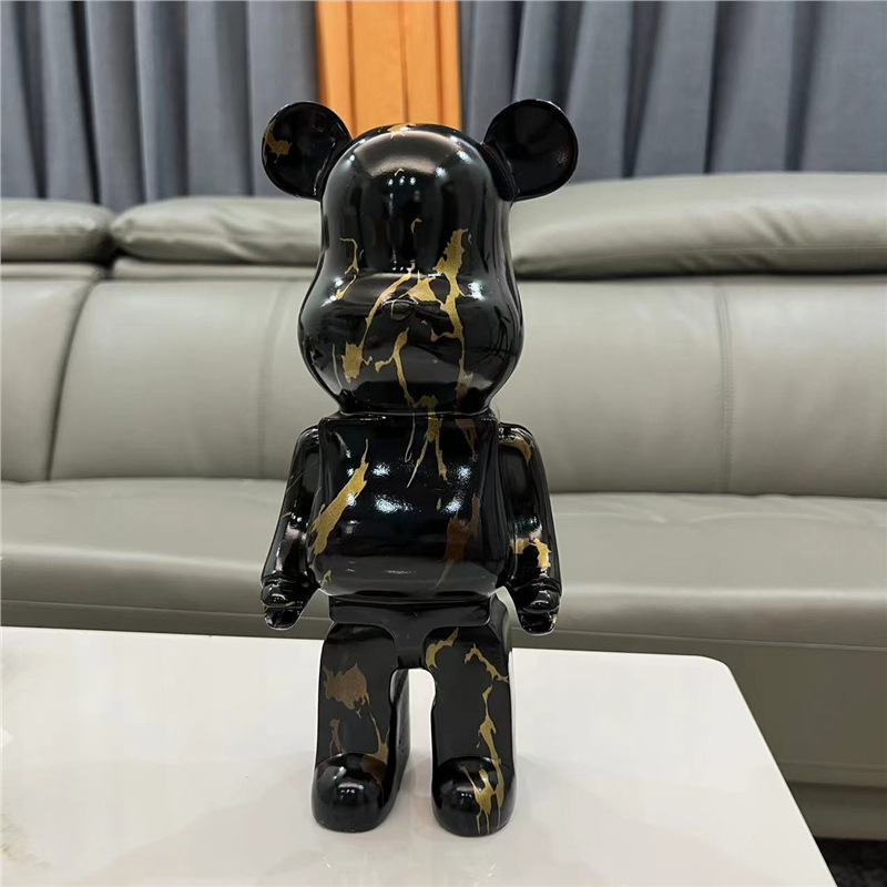 Porcelāna statuja uz grīdas Heirui — karikatūras stils, mūsdienīgs minimālisma ziemeļnieciskais dizains dzīvojamai istabai un televizora skapim, dāvana jaunu māju svētkiem