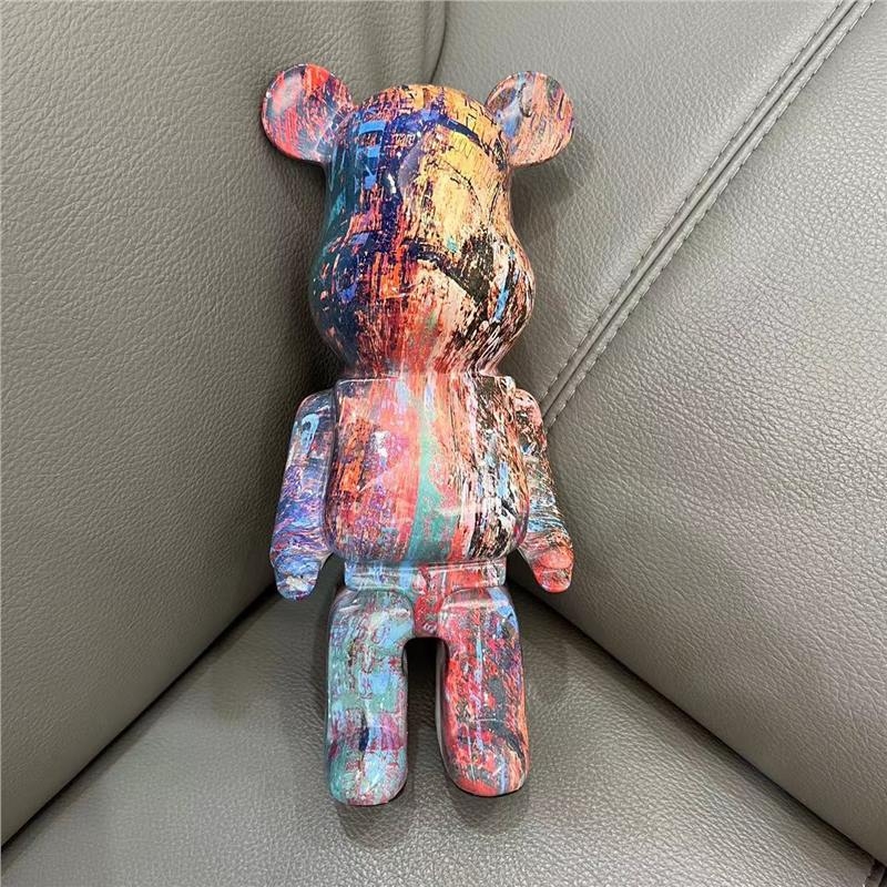 Porcelāna statuja uz grīdas Heirui — karikatūras stils, mūsdienīgs minimālisma ziemeļnieciskais dizains dzīvojamai istabai un televizora skapim, dāvana jaunu māju svētkiem