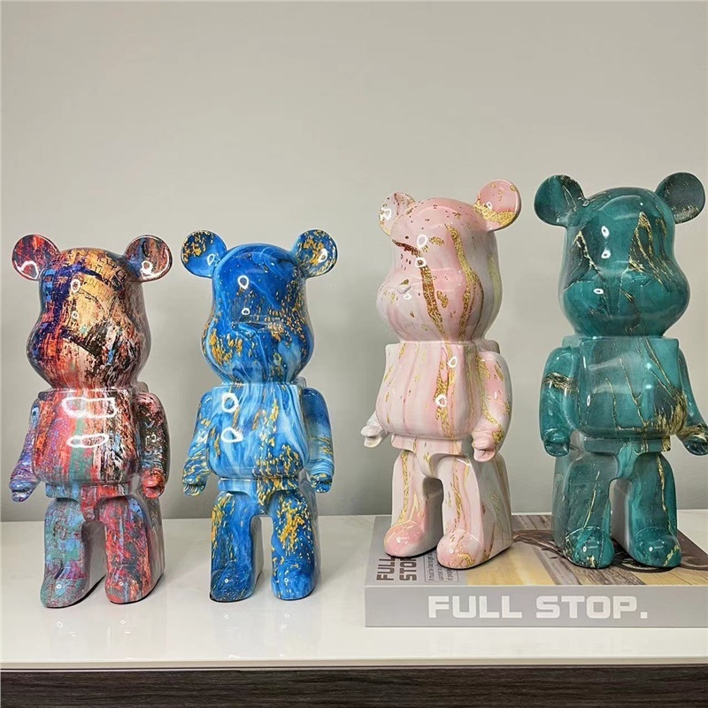 Porcelāna statuja uz grīdas Heirui — karikatūras stils, mūsdienīgs minimālisma ziemeļnieciskais dizains dzīvojamai istabai un televizora skapim, dāvana jaunu māju svētkiem