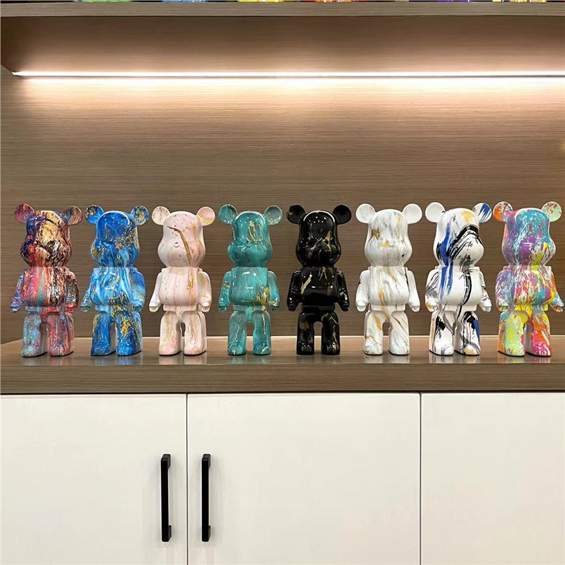 Porcelāna statuja uz grīdas Heirui — karikatūras stils, mūsdienīgs minimālisma ziemeļnieciskais dizains dzīvojamai istabai un televizora skapim, dāvana jaunu māju svētkiem