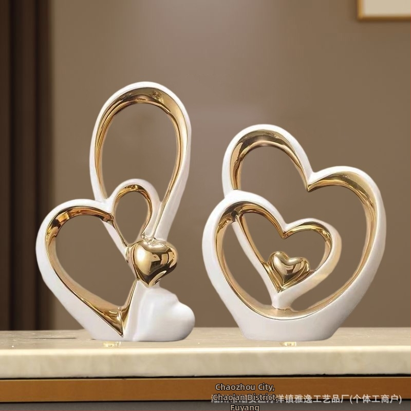 Viesistabas dekoratīvo figūru komplekts, balta porcelāna, ģeometriskas formas, mūsdienīgs minimālisms — dāvana jaunam mājoklim